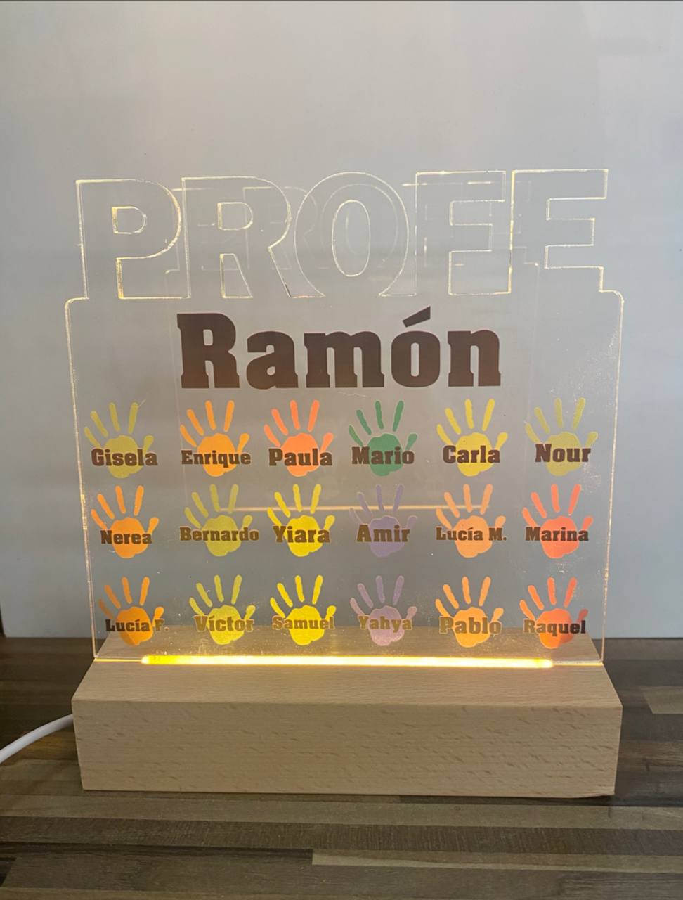 Lampe empreintes pour maître et maîtresse – vue 2