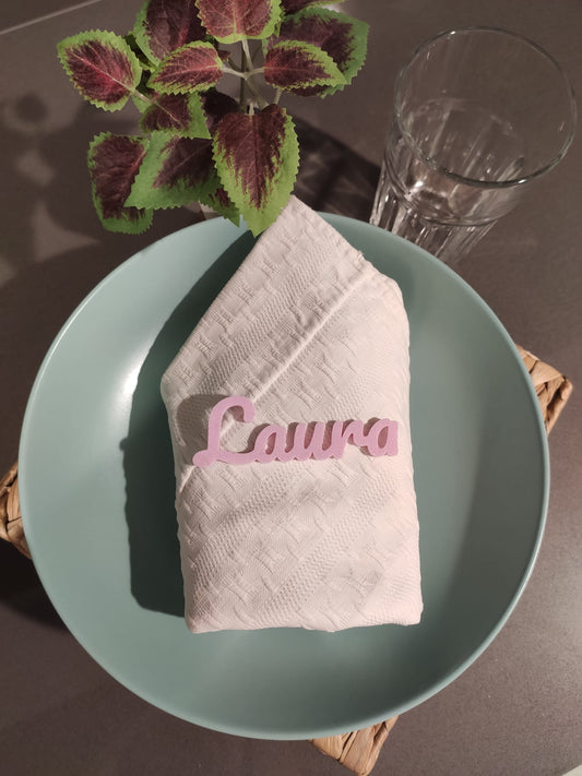 Marque-places mariage couleurs pastel