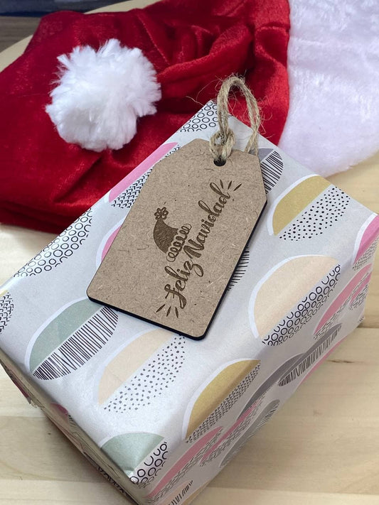 Étiquette cadeau modèle Joyeux Noël