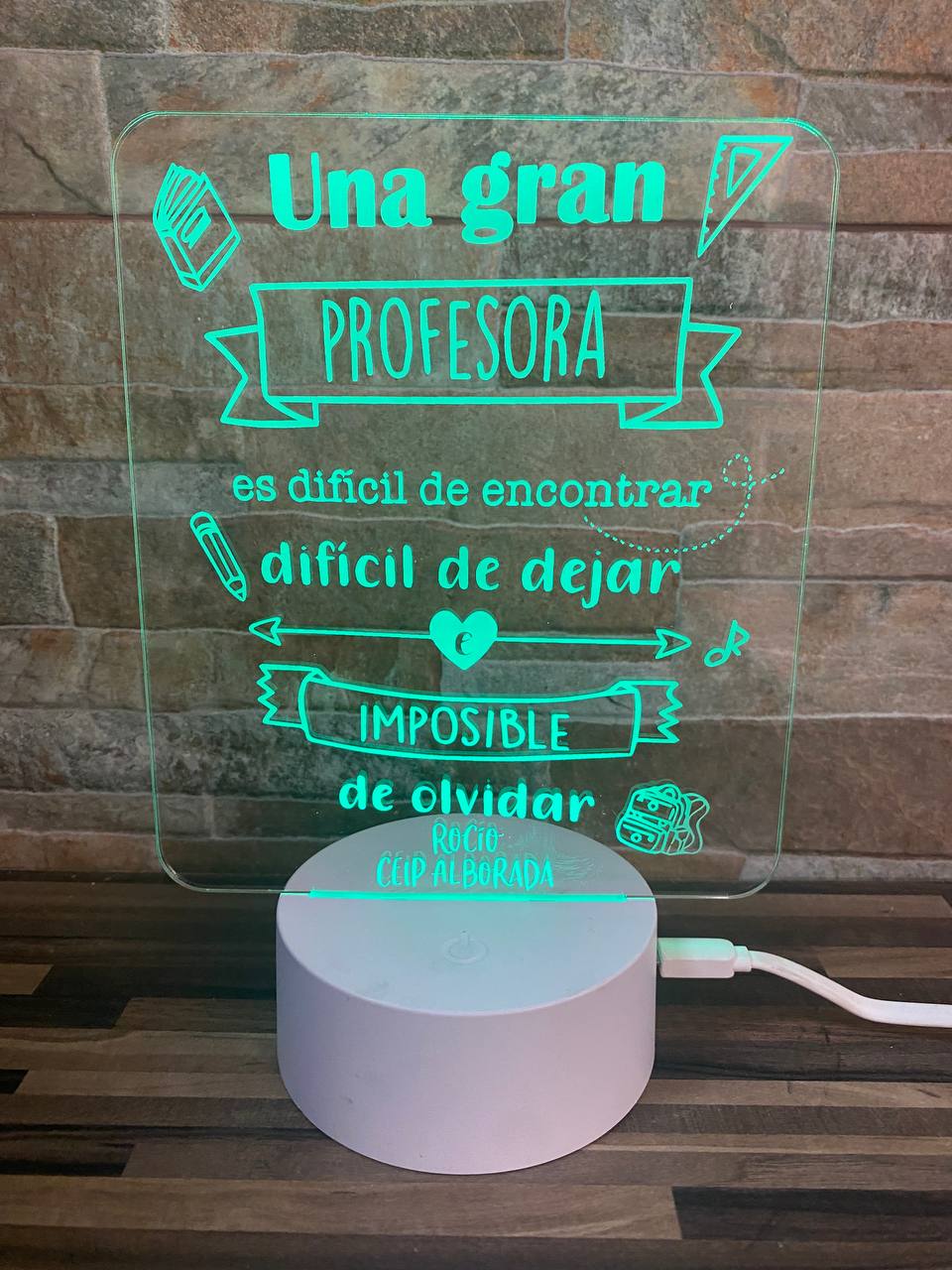 Lampe « Un super professeur »