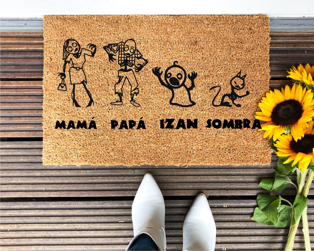 Paillasson Famille Zombies