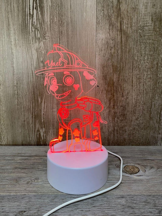 Lampe LED Pompier Pat' Patrouille