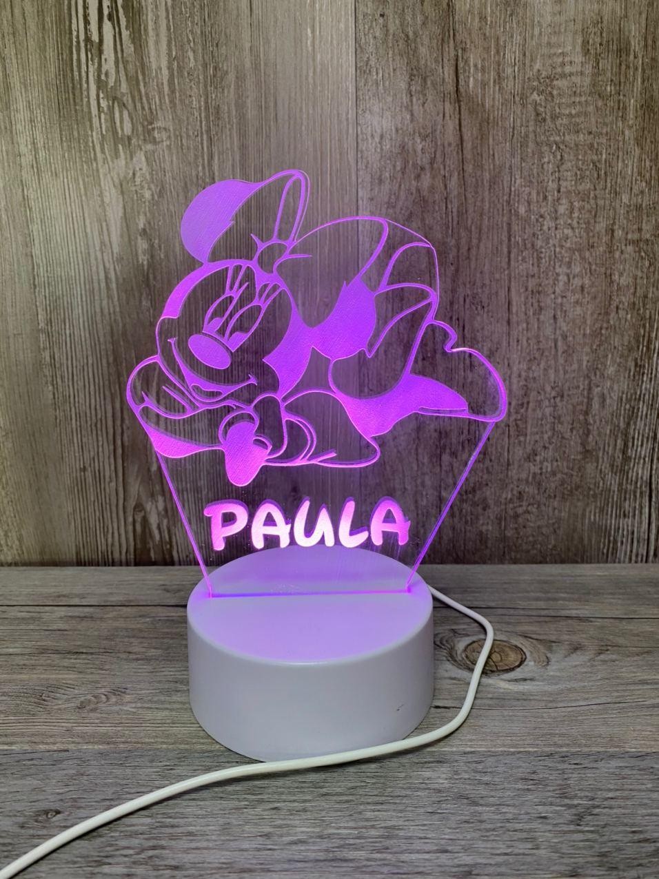 Lampe LED Minnie Mouse