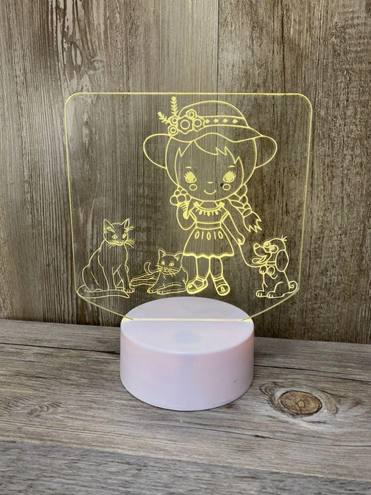 Lampe LED personnalisée