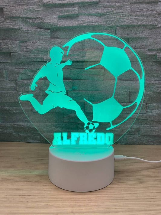 Lampe LED joueur de football
