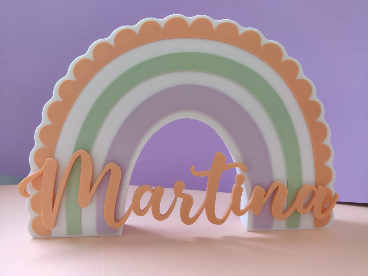 Arc-en-ciel décoratif avec prénom