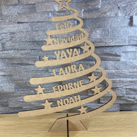Sapin de Noël avec prénoms