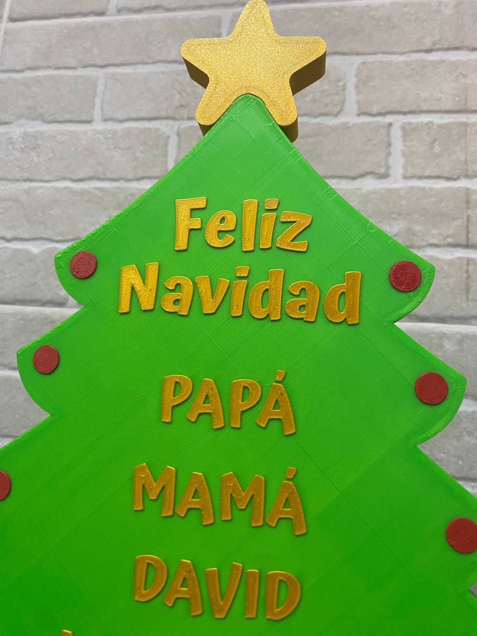 Sapin de Noël en couleur personnalisé – vue 3