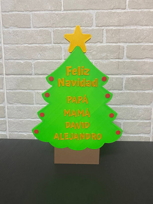 Sapin de Noël en couleur personnalisé