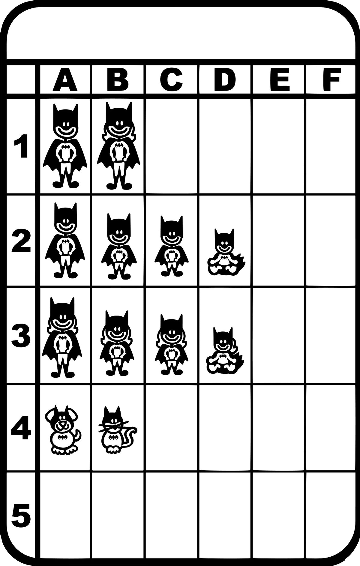 Paillasson Famille Batman – vue 2
