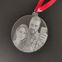 Boule de Noël avec photo