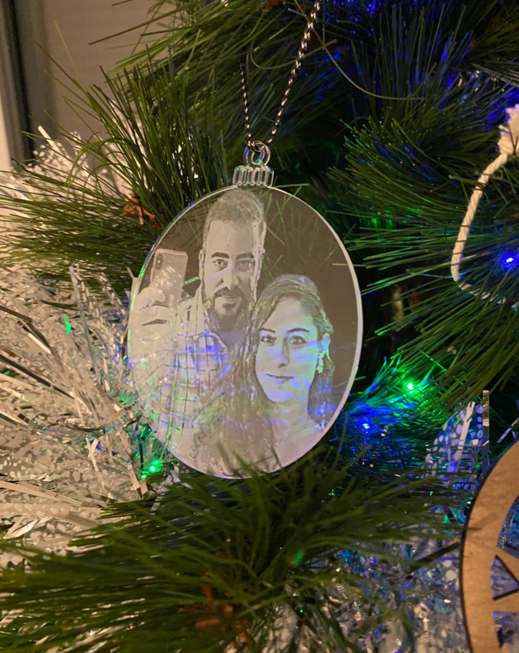 Boule de Noël avec photo – vue 2