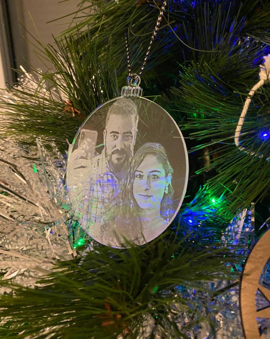 Boule de Noël avec photo