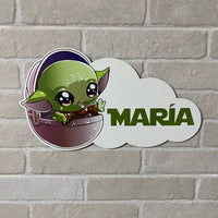 Nuage en couleur Bébé Yoda
