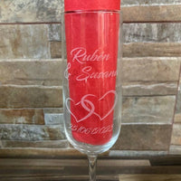 Flûtes à Champagne Personnalisées — Pack Cadeau Mariage