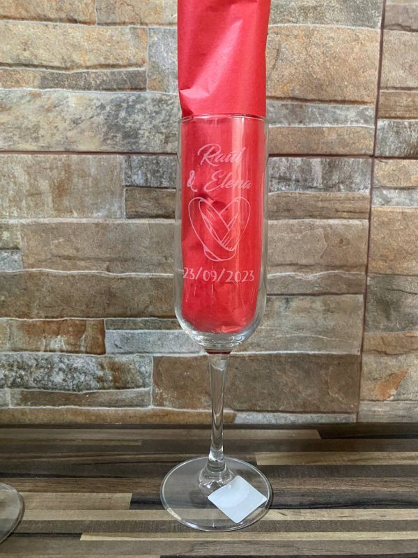 Flûtes à Champagne Personnalisées — Pack Cadeau Mariage