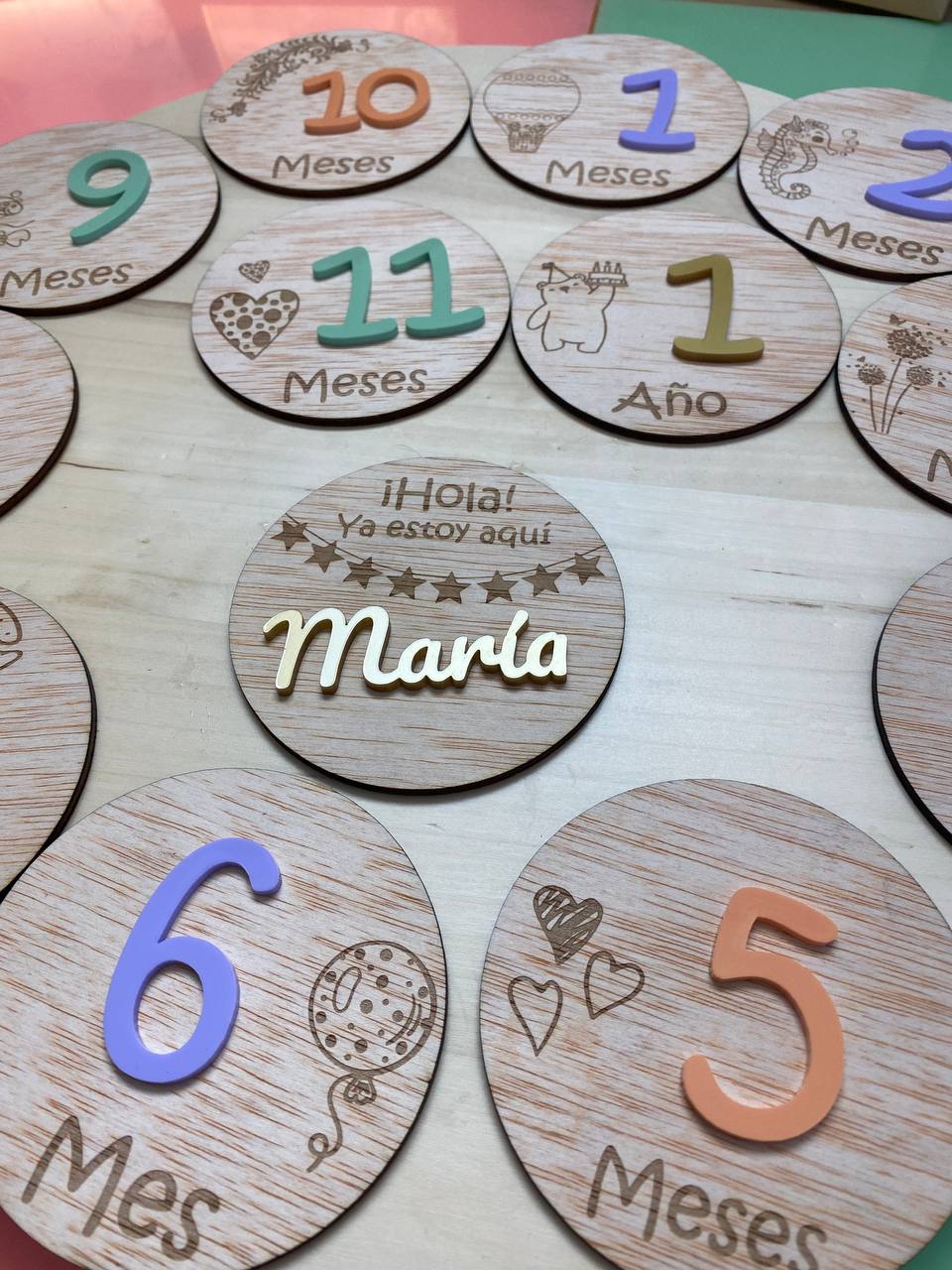 Cartes étapes bébé – vue 2