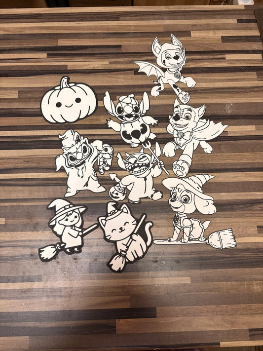 Pack de décorations d'Halloween à colorier – Figurines à peindre pour enfants