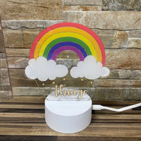 Lampe en couleur arc-en-ciel