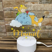 Lampe en couleur Le Petit Prince