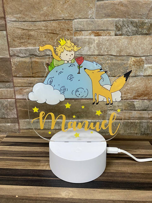 Lampe en couleur Le Petit Prince