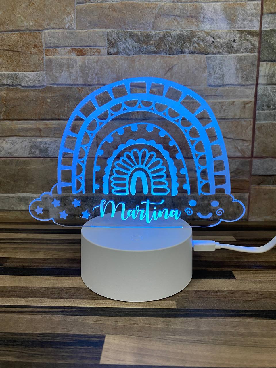Lampe enfant arc-en-ciel – vue 3