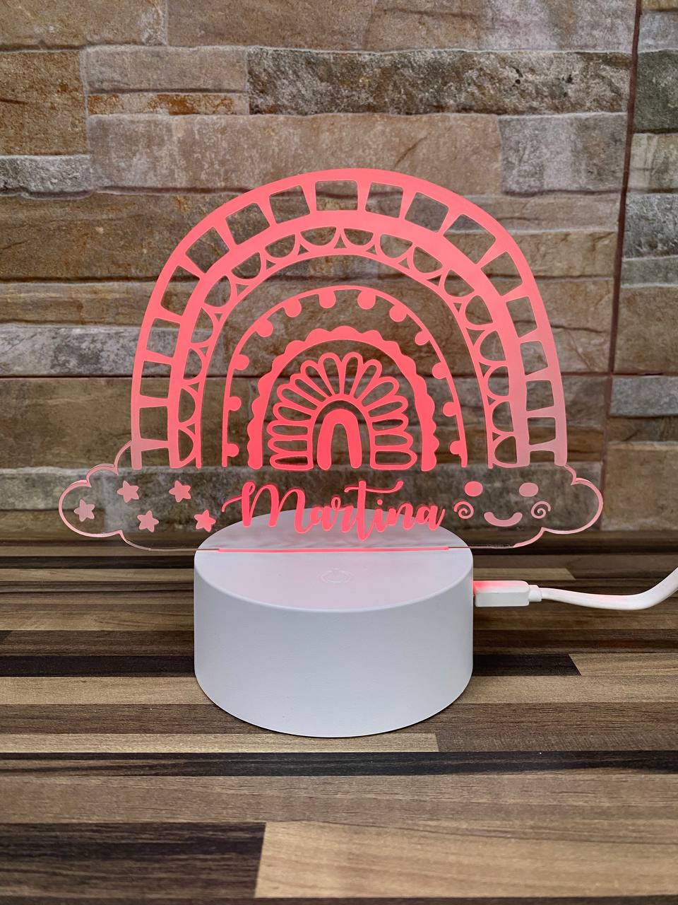 Lampe enfant arc-en-ciel – vue 2
