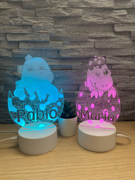 Lampe enfant bébé dinosaure