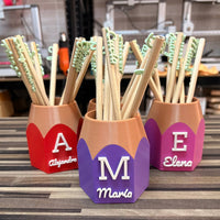 Pot à crayons personnalisé avec prénom – vue 3