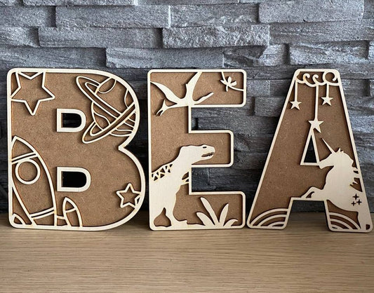 Lettres à thème pour décoration murale