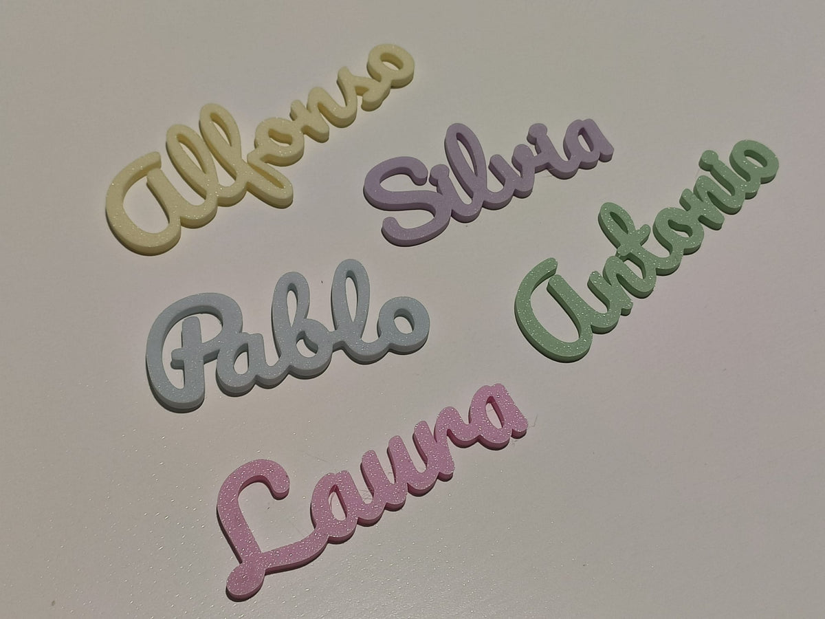 Marque-places mariage couleurs pastel