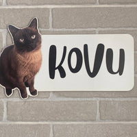 Plaque avec photo et nom de votre animal