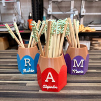 Pot à crayons personnalisé avec prénom – vue 2