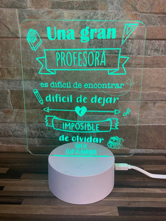 Lampe « Un super professeur »