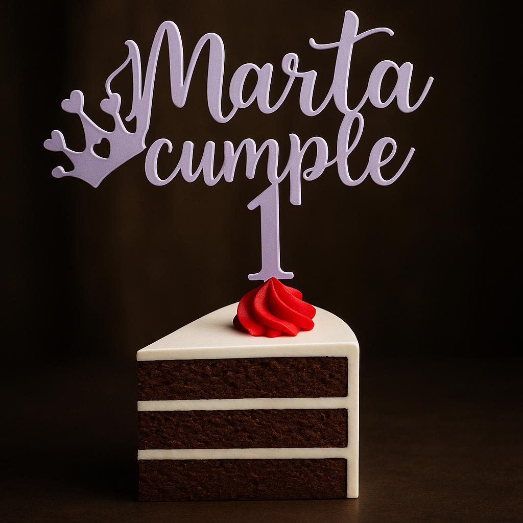 Cake topper personnalisé – vue 3