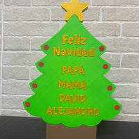 Sapin de Noël en couleur personnalisé