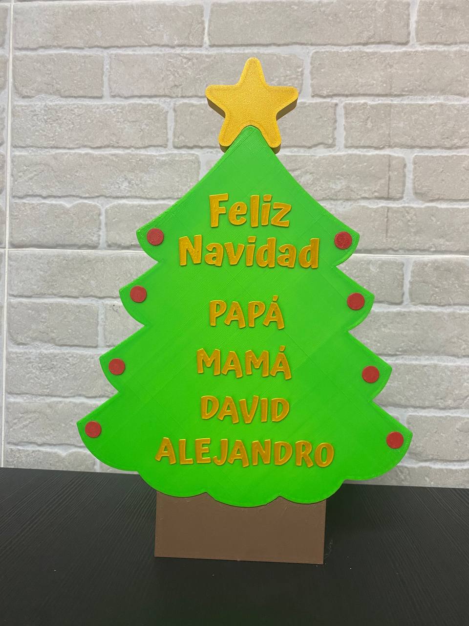 Sapin de Noël en couleur personnalisé