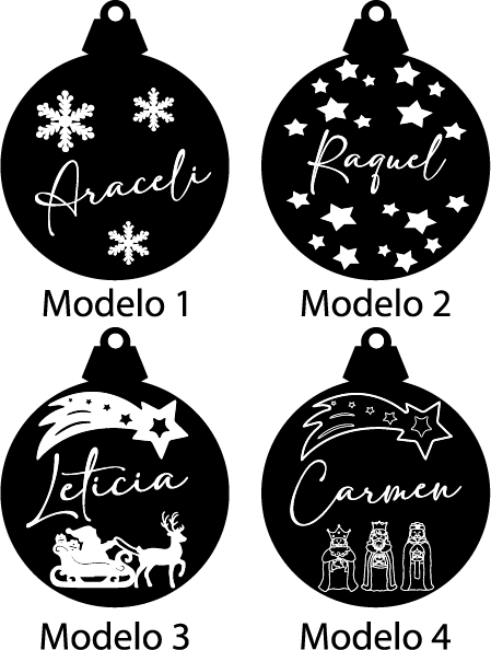 Boules de Noël en acrylique effet miroir – vue 2