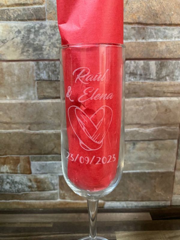 Flûtes à Champagne Personnalisées — Pack Cadeau Mariage