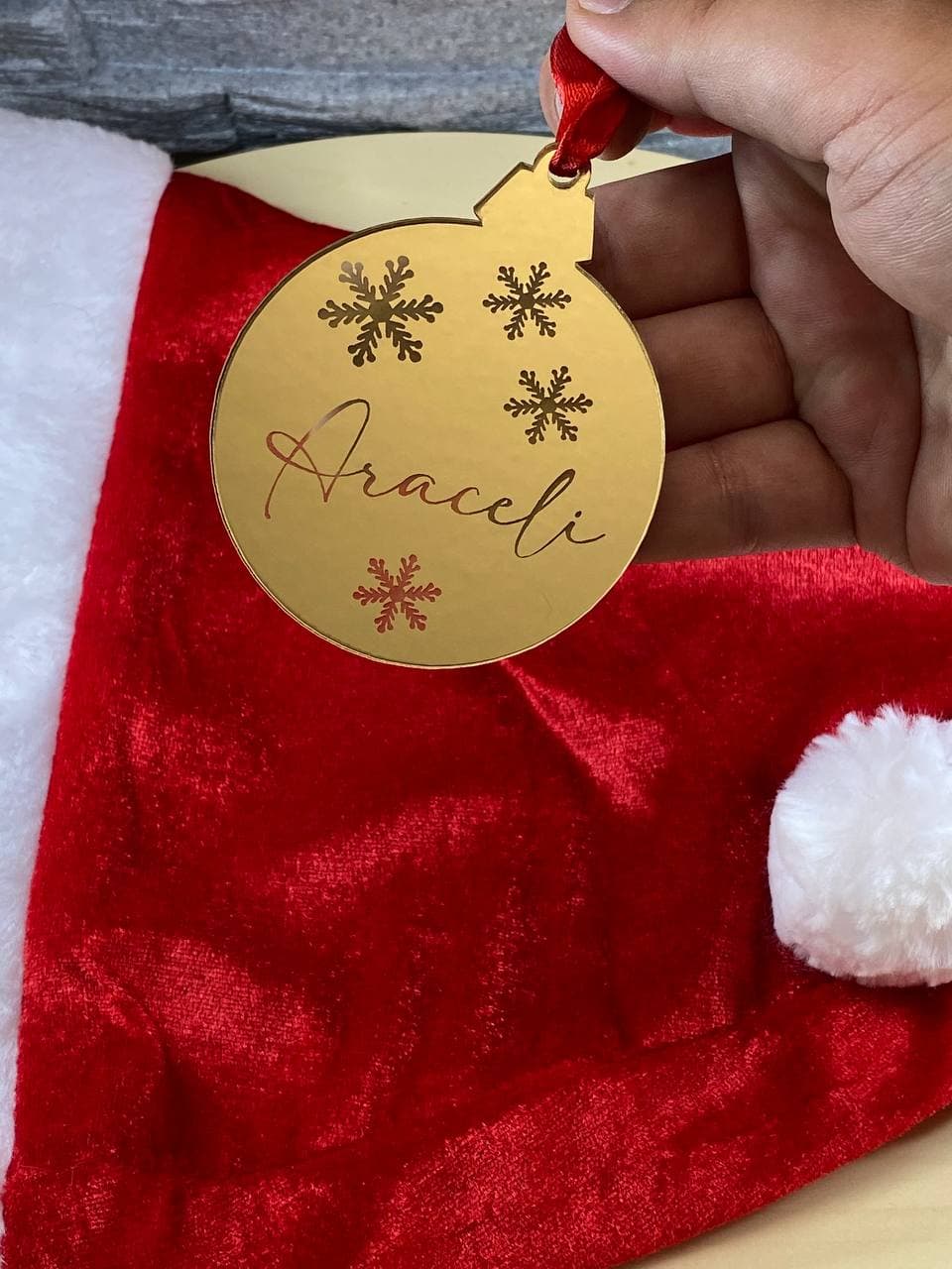 Boules de Noël en acrylique effet miroir – vue 3