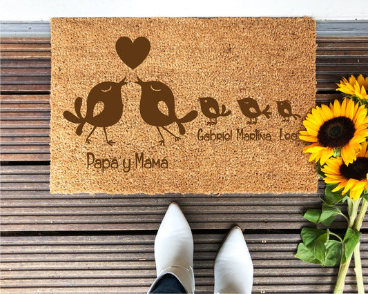 Paillasson Famille Petits oiseaux