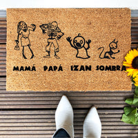 Paillasson Famille Zombies