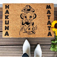 Paillasson Hakuna Matata Simba, Timon et Pumbaa