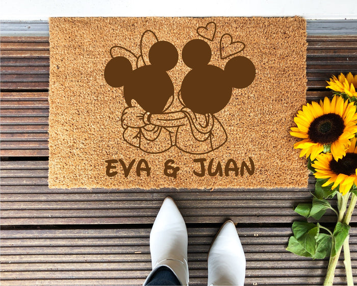 Paillasson Mickey et Minnie Disney