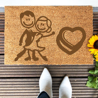 Paillasson Couple