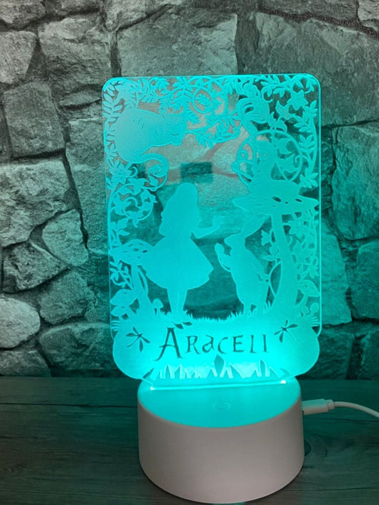 Lampe LED Alice au pays des merveilles