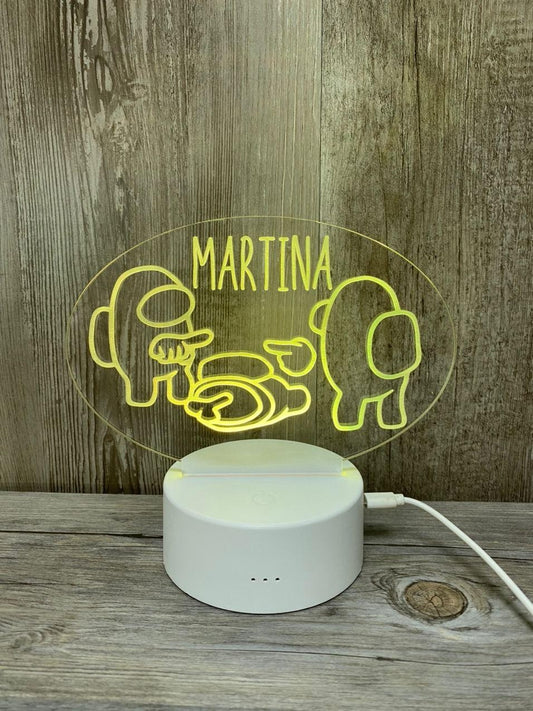 Lampe LED Among Us mort