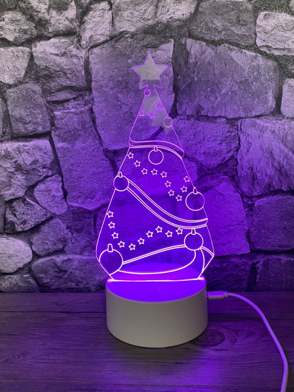 Lampe LED sapin de Noël