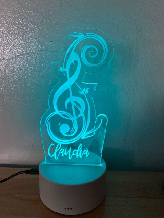 Lampe LED clé de sol