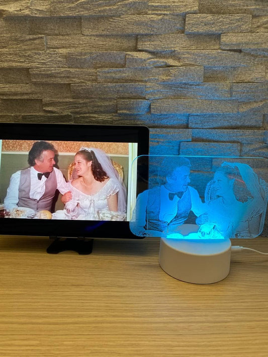 Lampe LED avec photo, notre cadeau le plus spécial